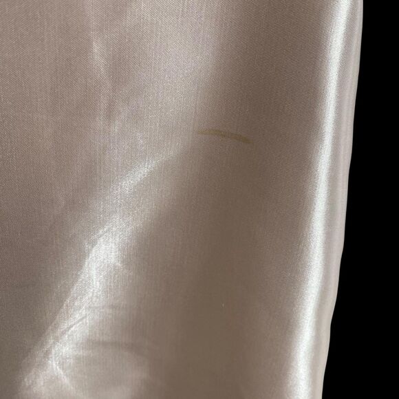 Vintage Heather Lane Nightgown Womens Small Satin Lace Long Sleeve 80s Retro - Picture 5 of 6